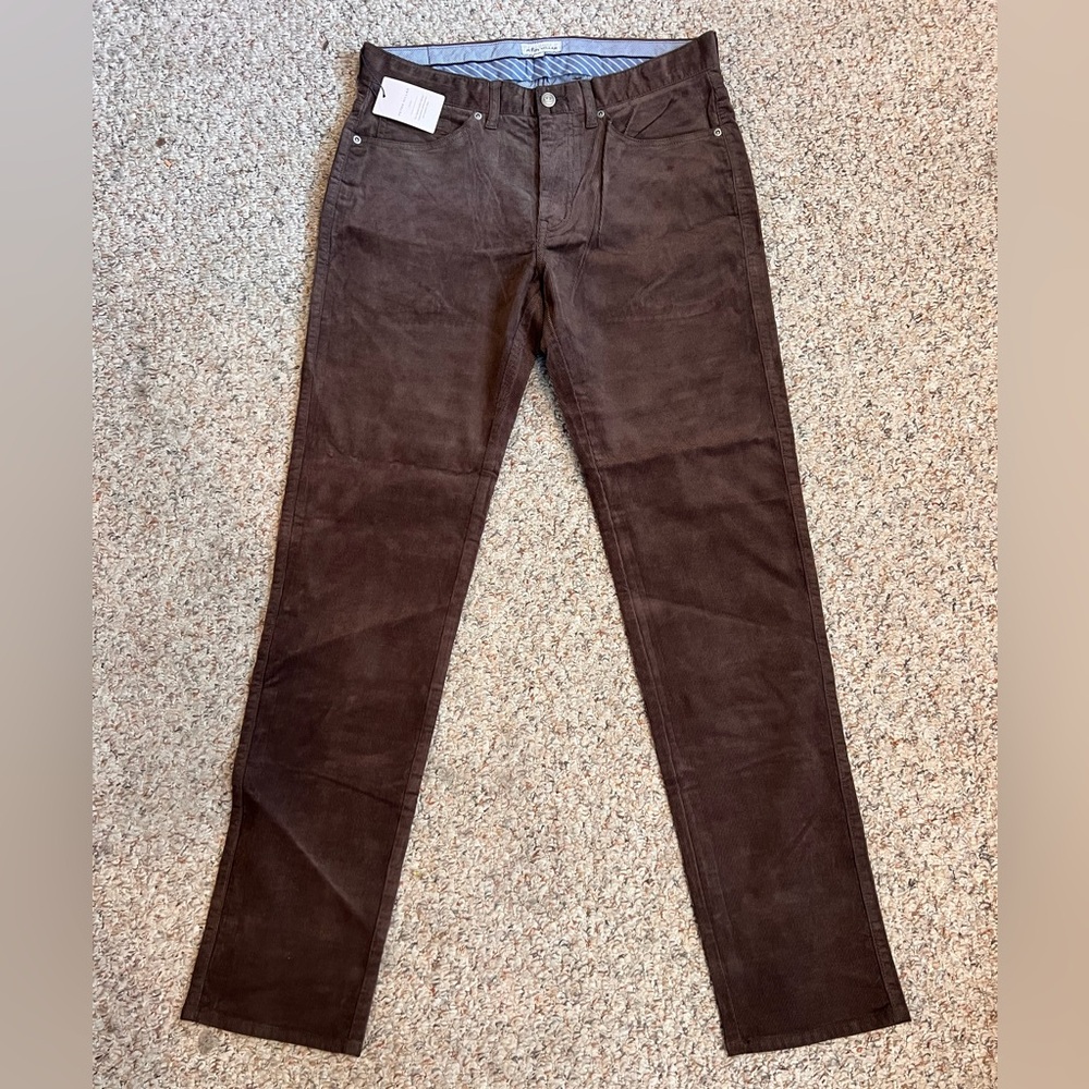 NWT Peter Millar Men’s Superior Soft Corduroy Five-Pocket Pant